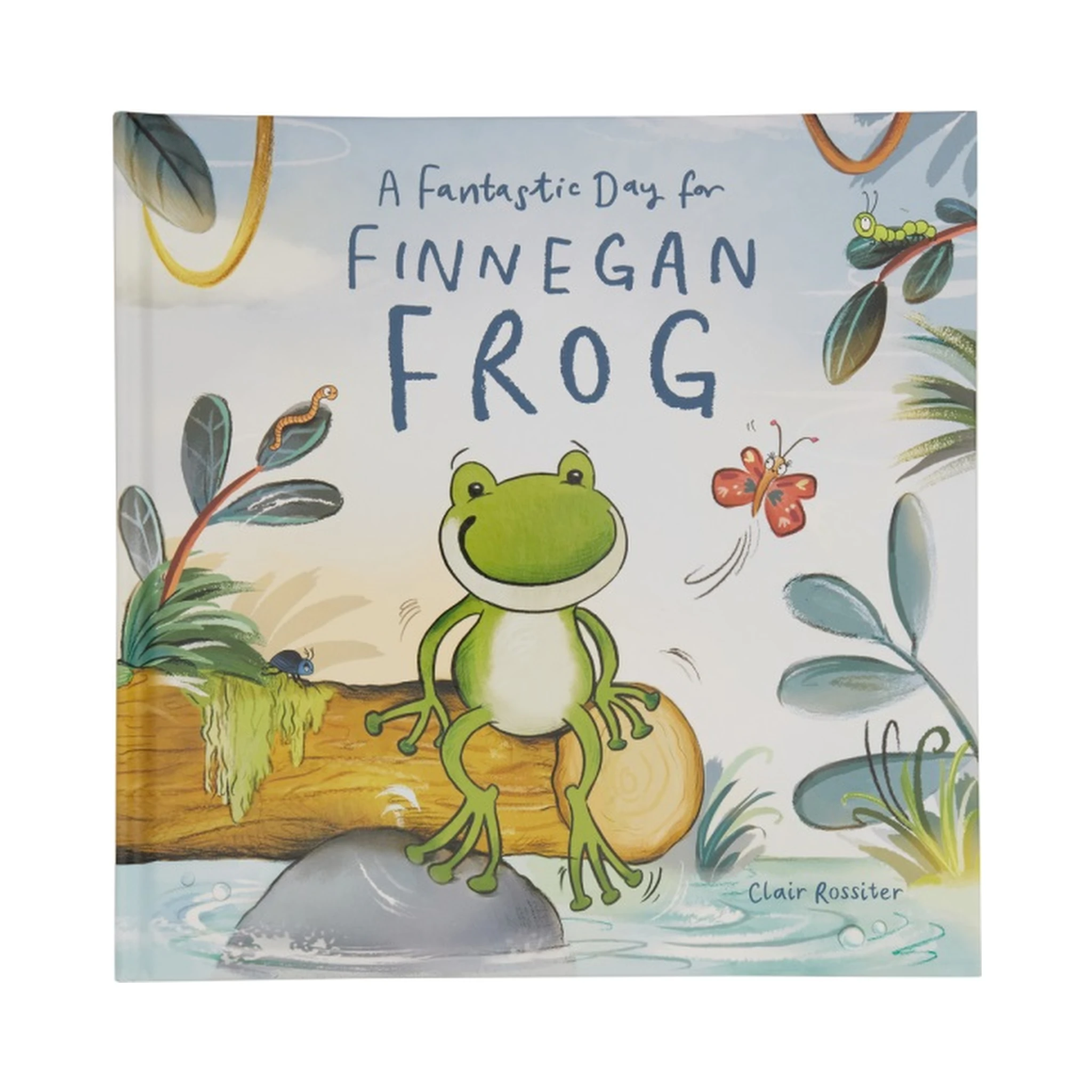 PLUSH "A FANTASTIC DAY FOR FINNEGAN FROG BOOK"
