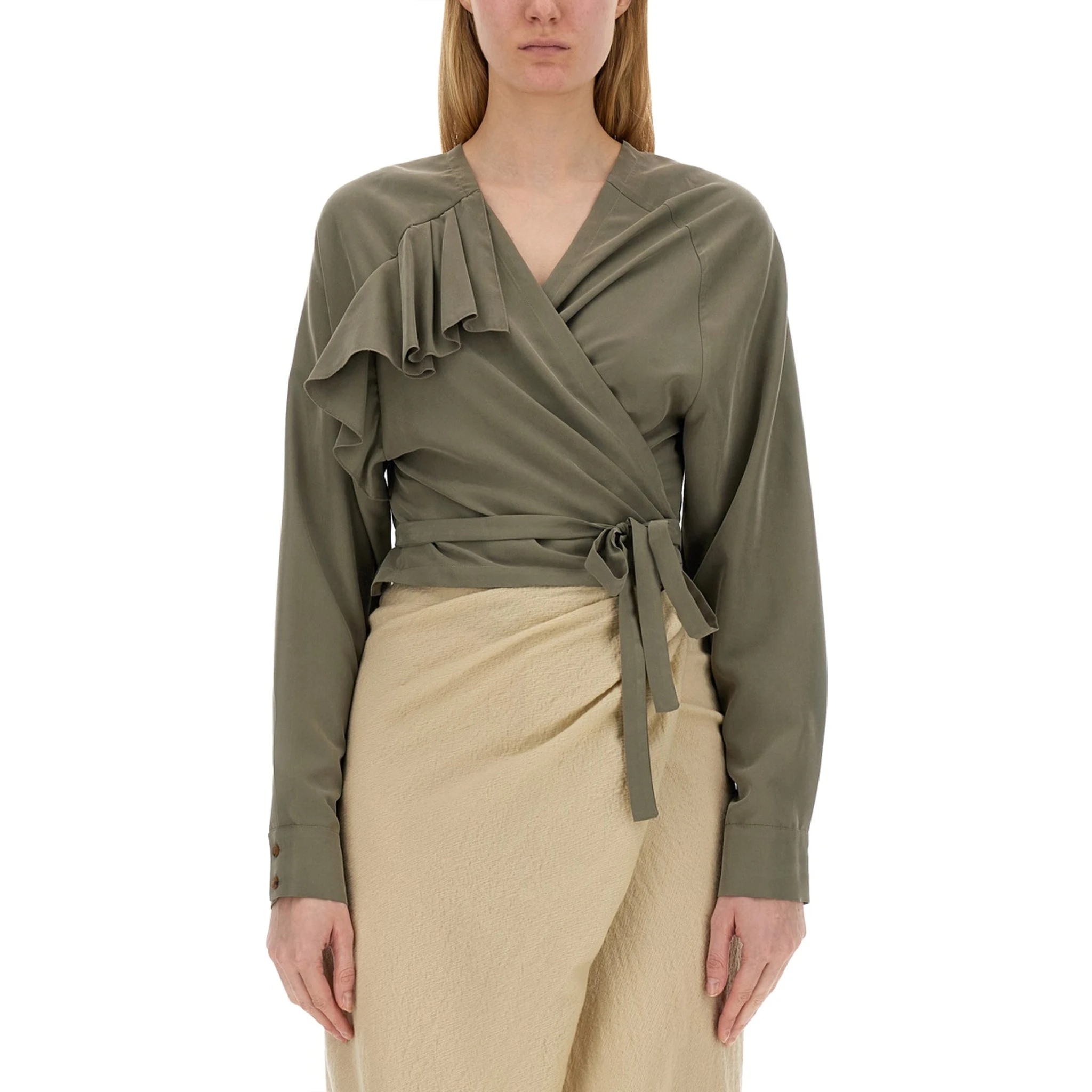 TOP WITH RUFFLES