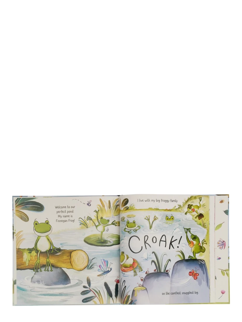 PLUSH "A FANTASTIC DAY FOR FINNEGAN FROG BOOK"