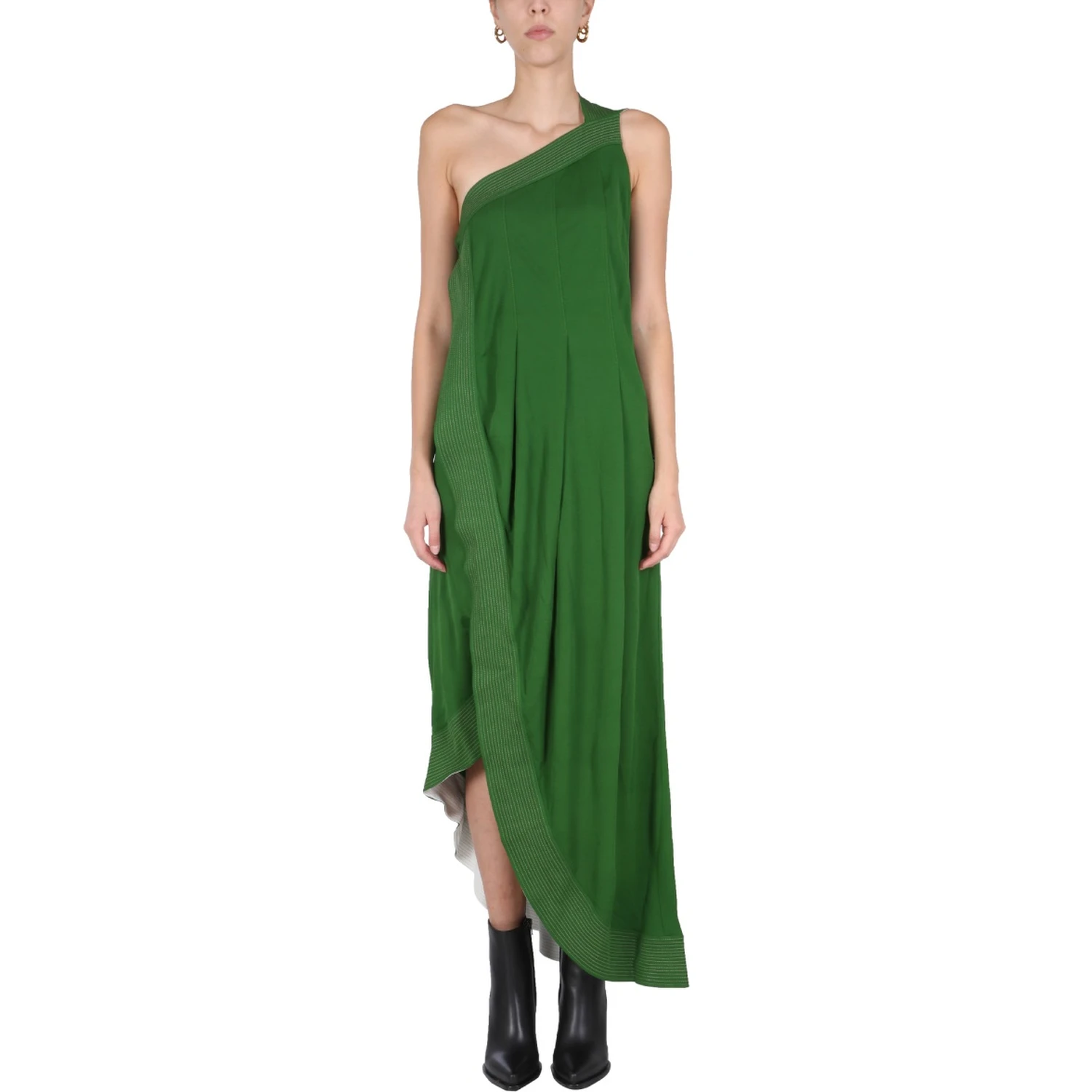 DRESS WITH CONTRASTING STITCHING