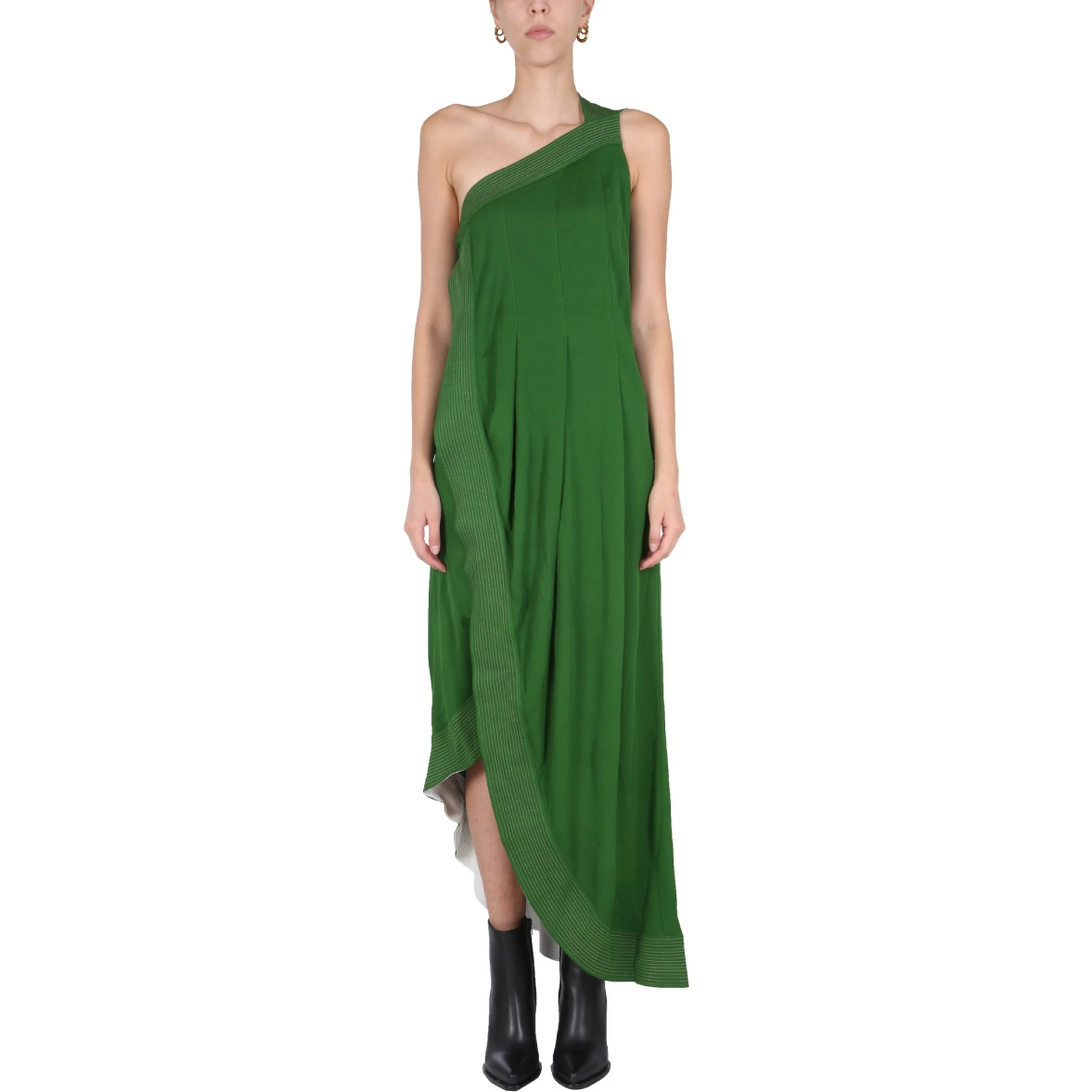 DRESS WITH CONTRASTING STITCHING