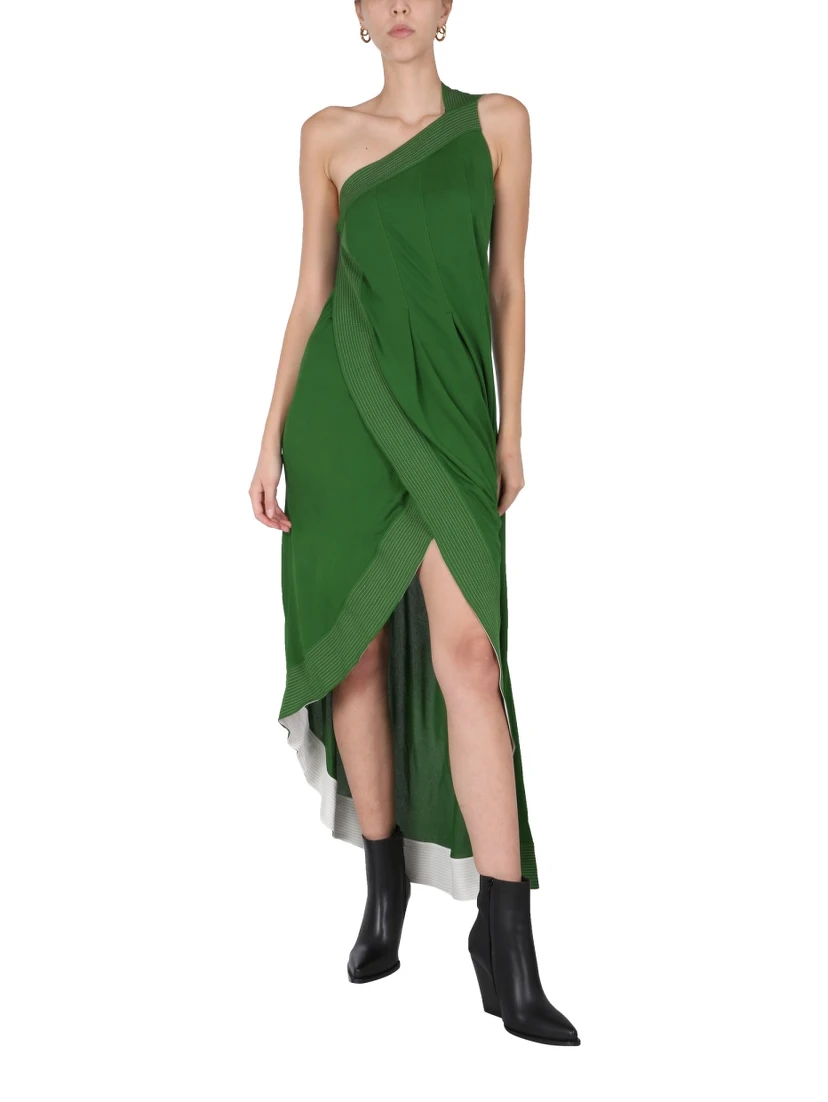 DRESS WITH CONTRASTING STITCHING