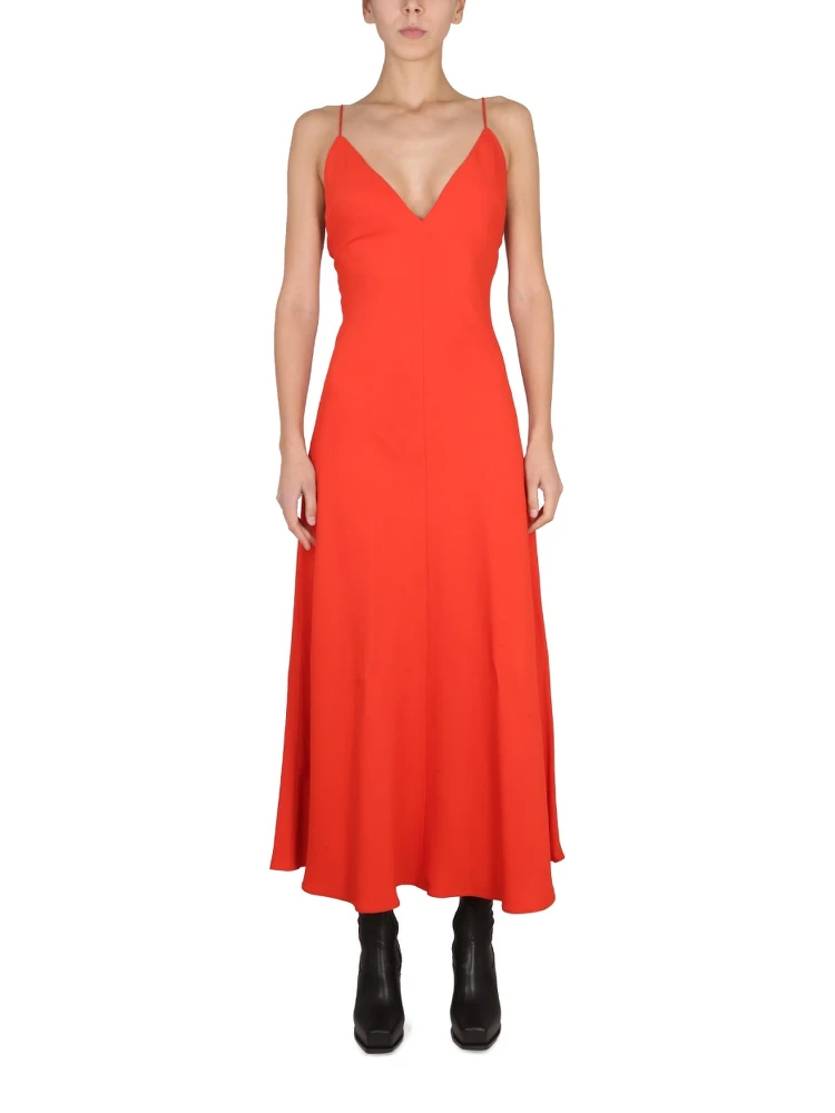 MAXI V-NECK DRESS