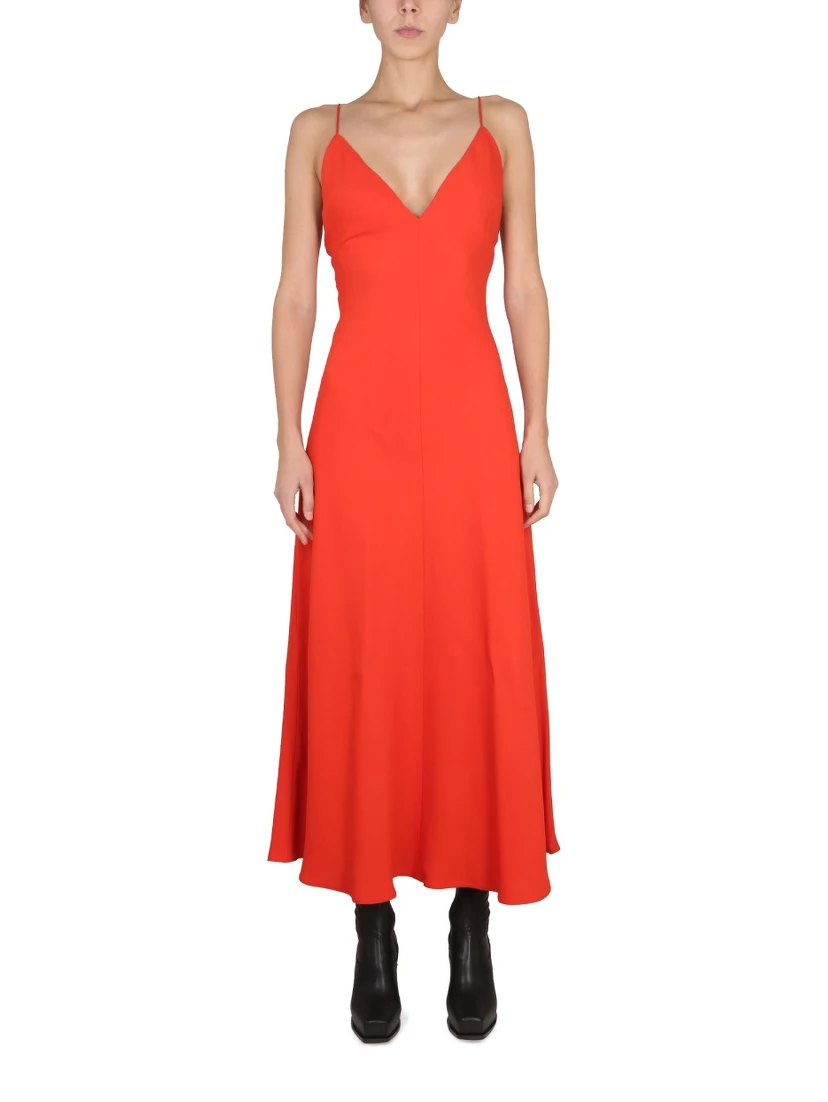 MAXI V-NECK DRESS