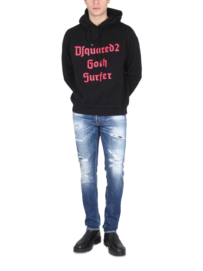 SWEATSHIRT WITH LOGO PRINT