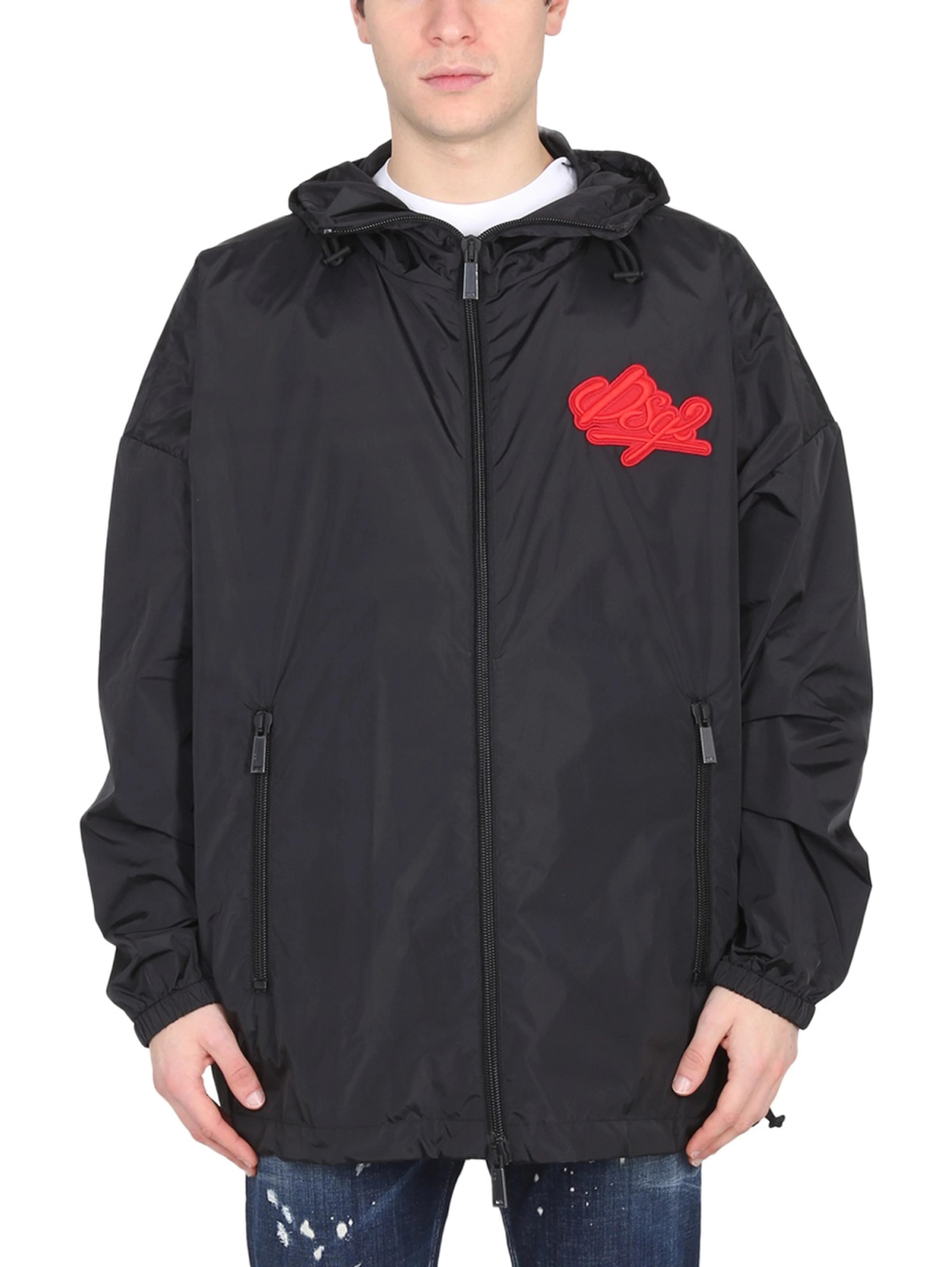 JACKET WITH LOGO PATCH