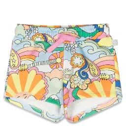 patterned print shorts