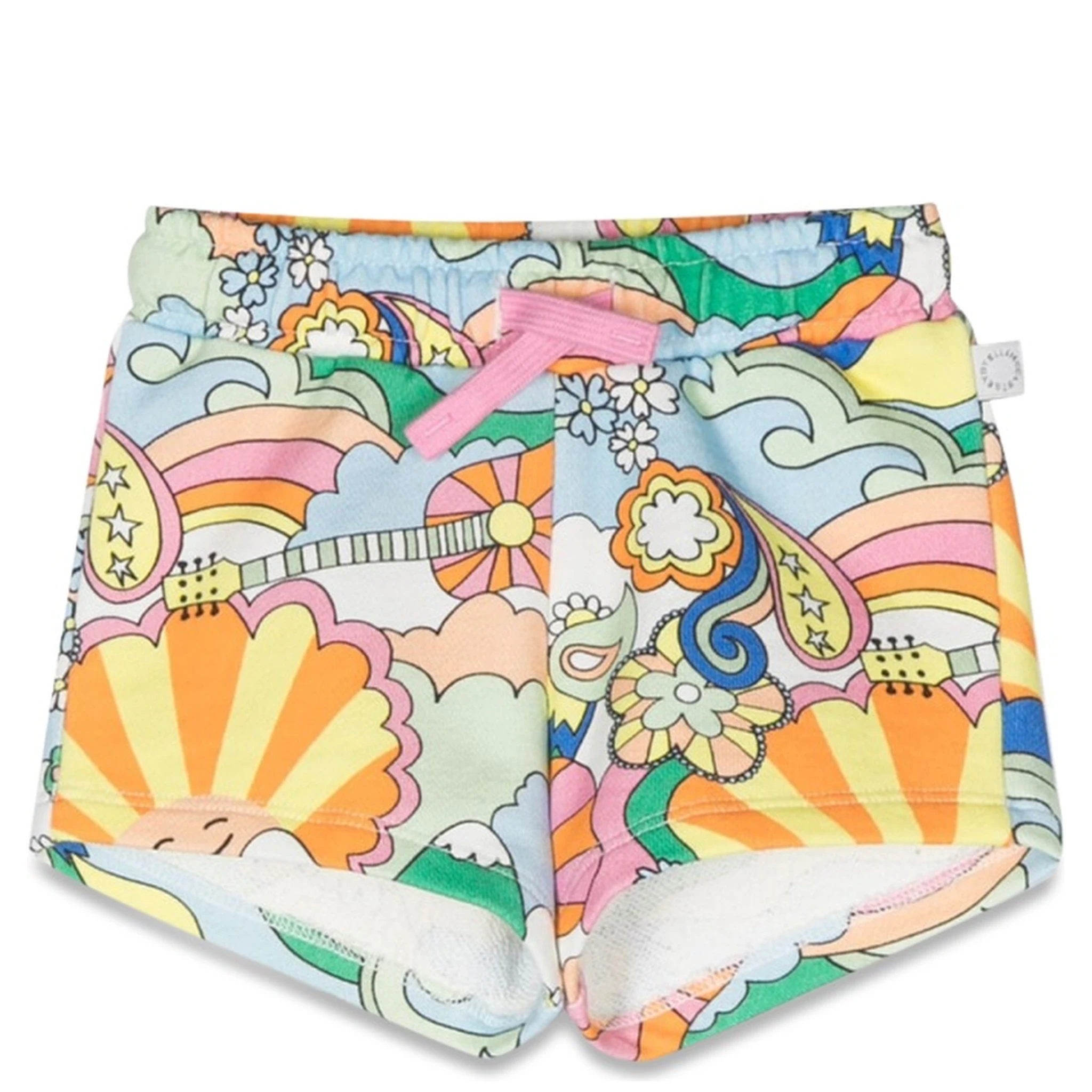 patterned print shorts