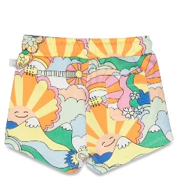 patterned print shorts