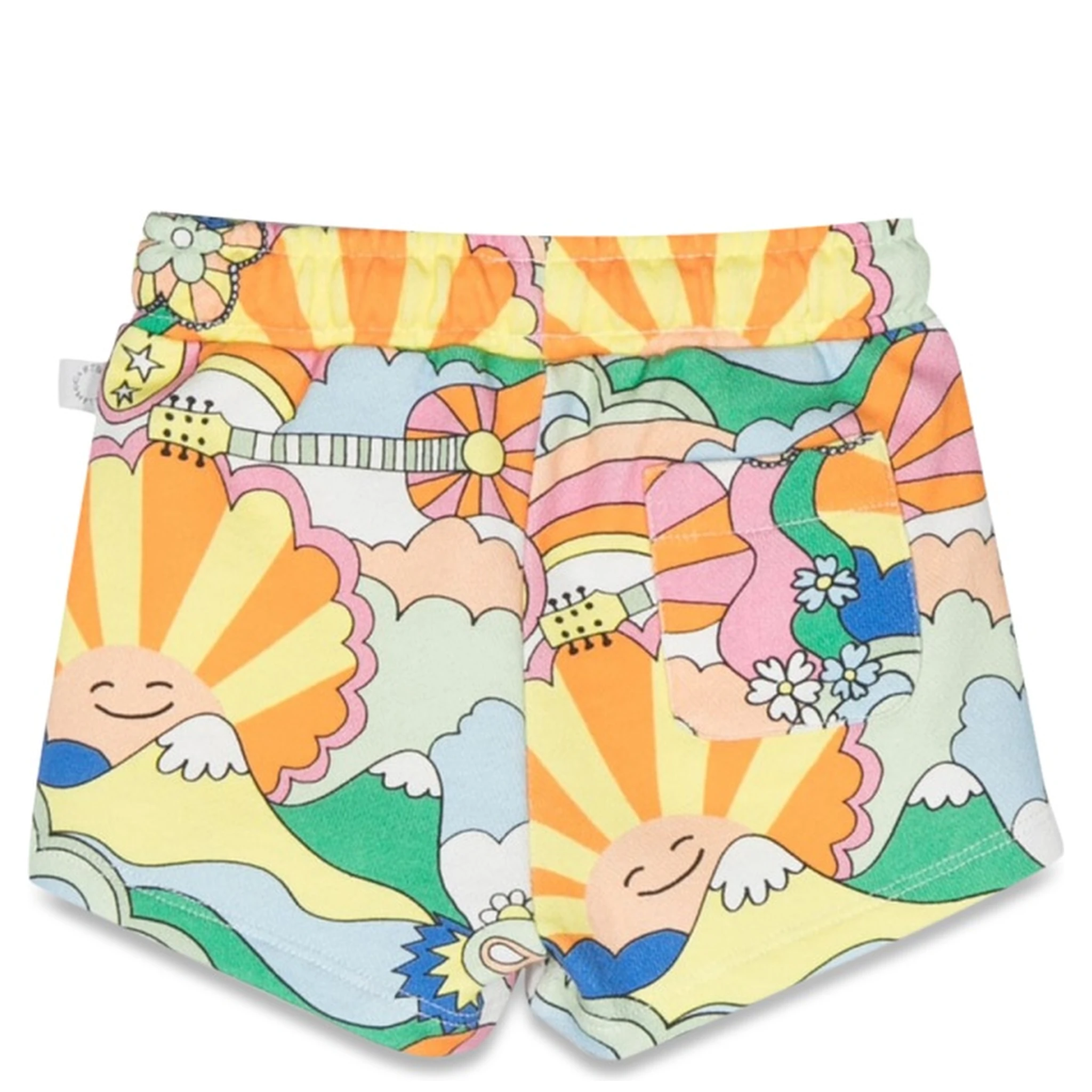 patterned print shorts