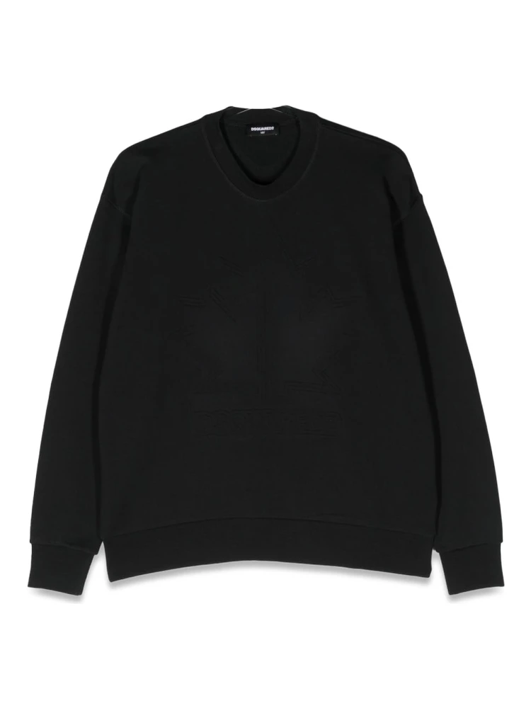 slouchy fit crewneck sweatshirt