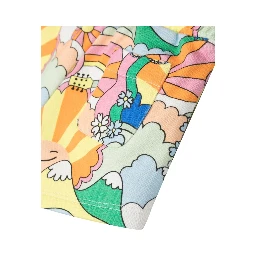 patterned print shorts