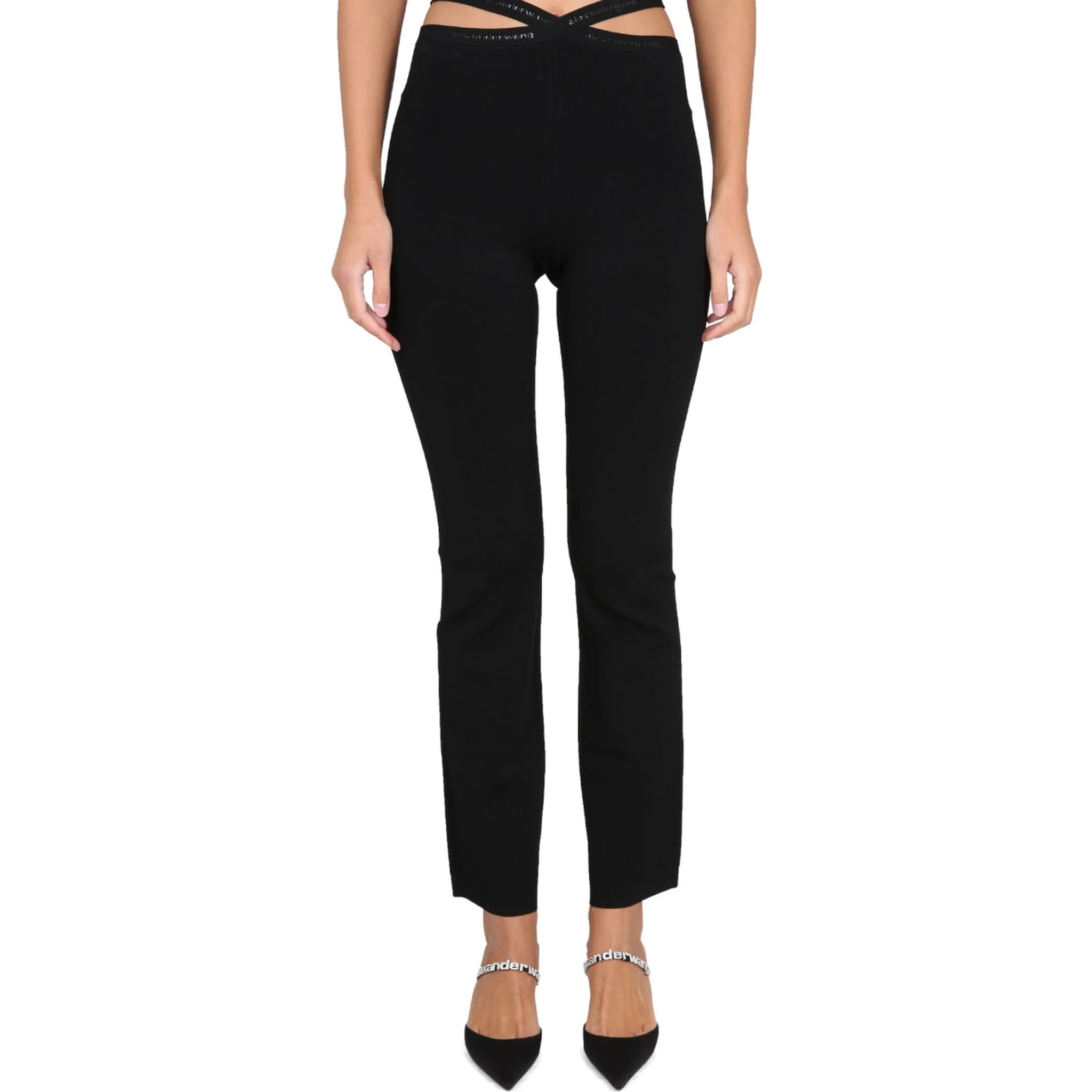 CROSS LEGGINGS WITH LOGO