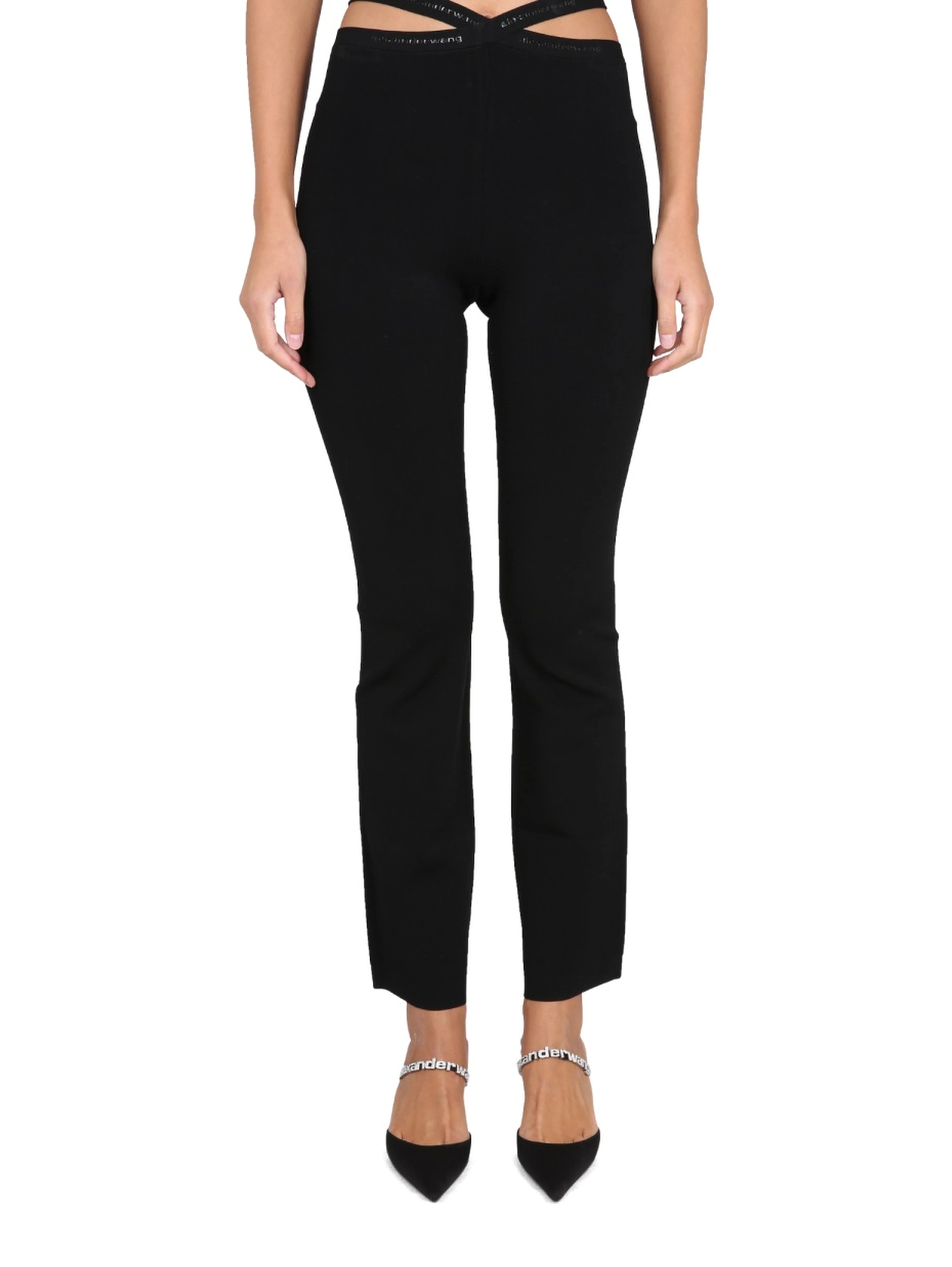 CROSS LEGGINGS WITH LOGO