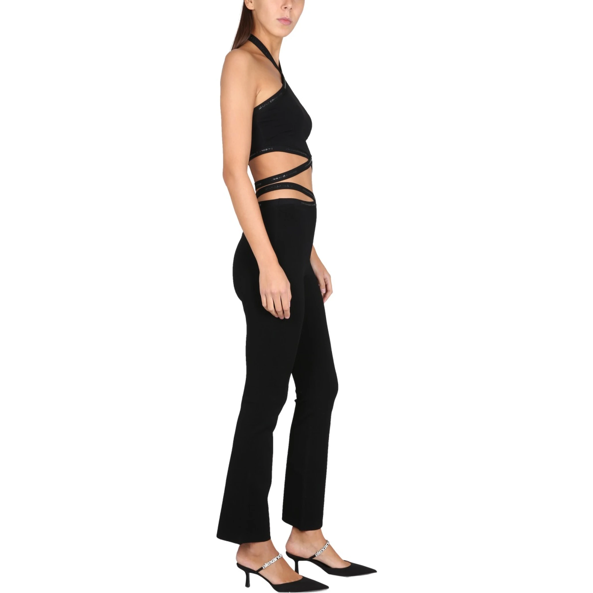 CROSS LEGGINGS WITH LOGO