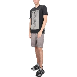 BERMUDA SHORTS WITH LOGO PLAQUE