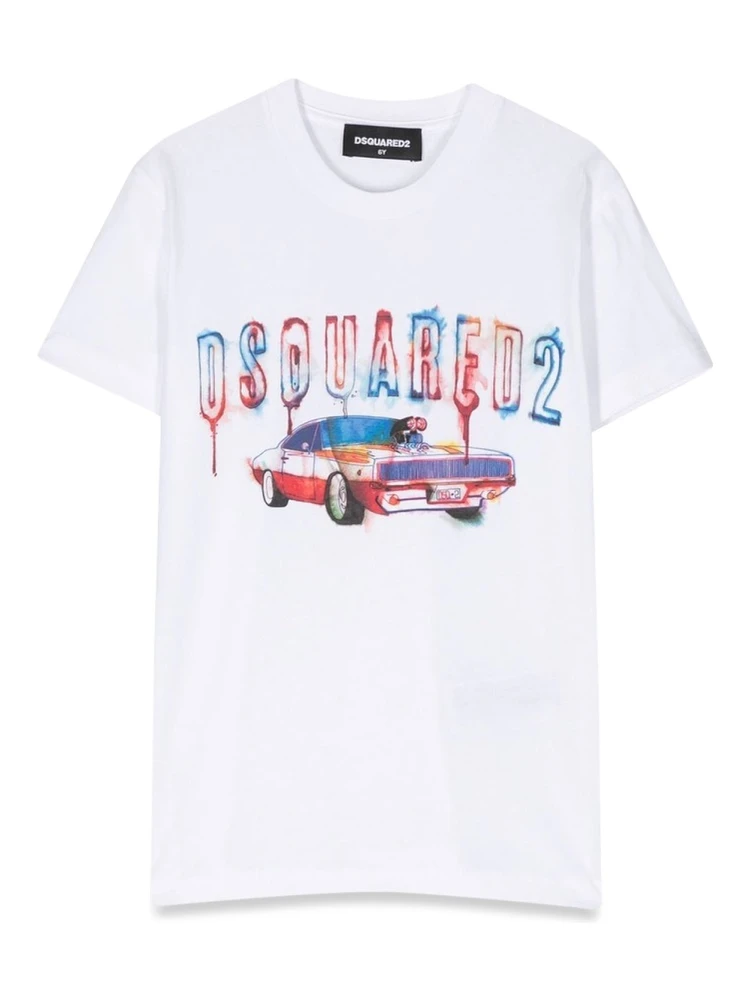 mc logo t-shirt and machine