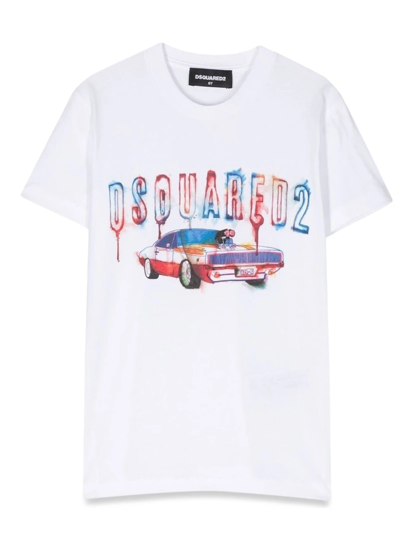 mc logo t-shirt and machine