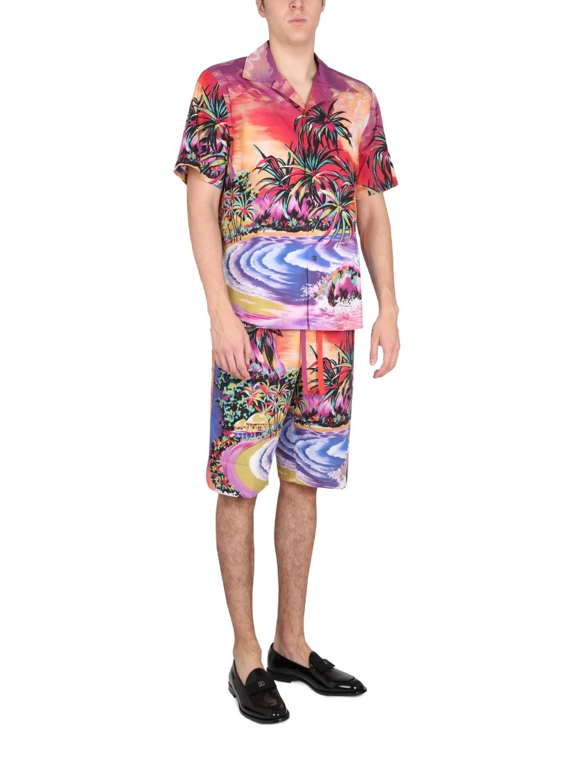BERMUDA SHORTS WITH HAWAII PRINT