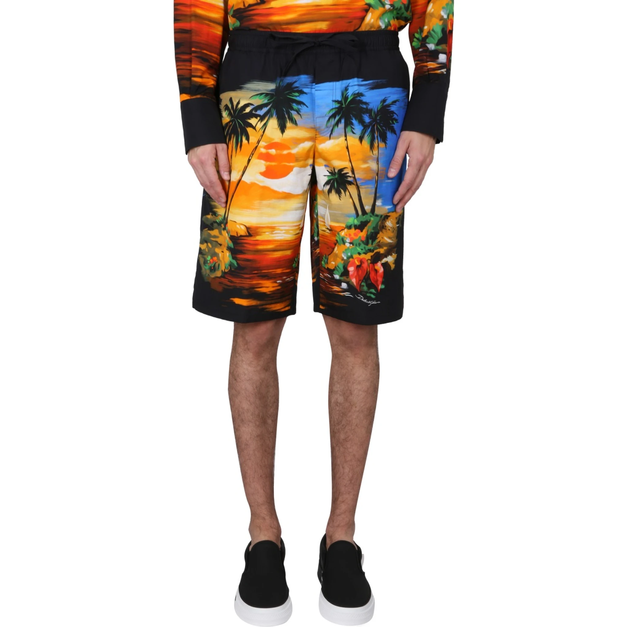 BERMUDA SHORTS WITH HAWAII PRINT