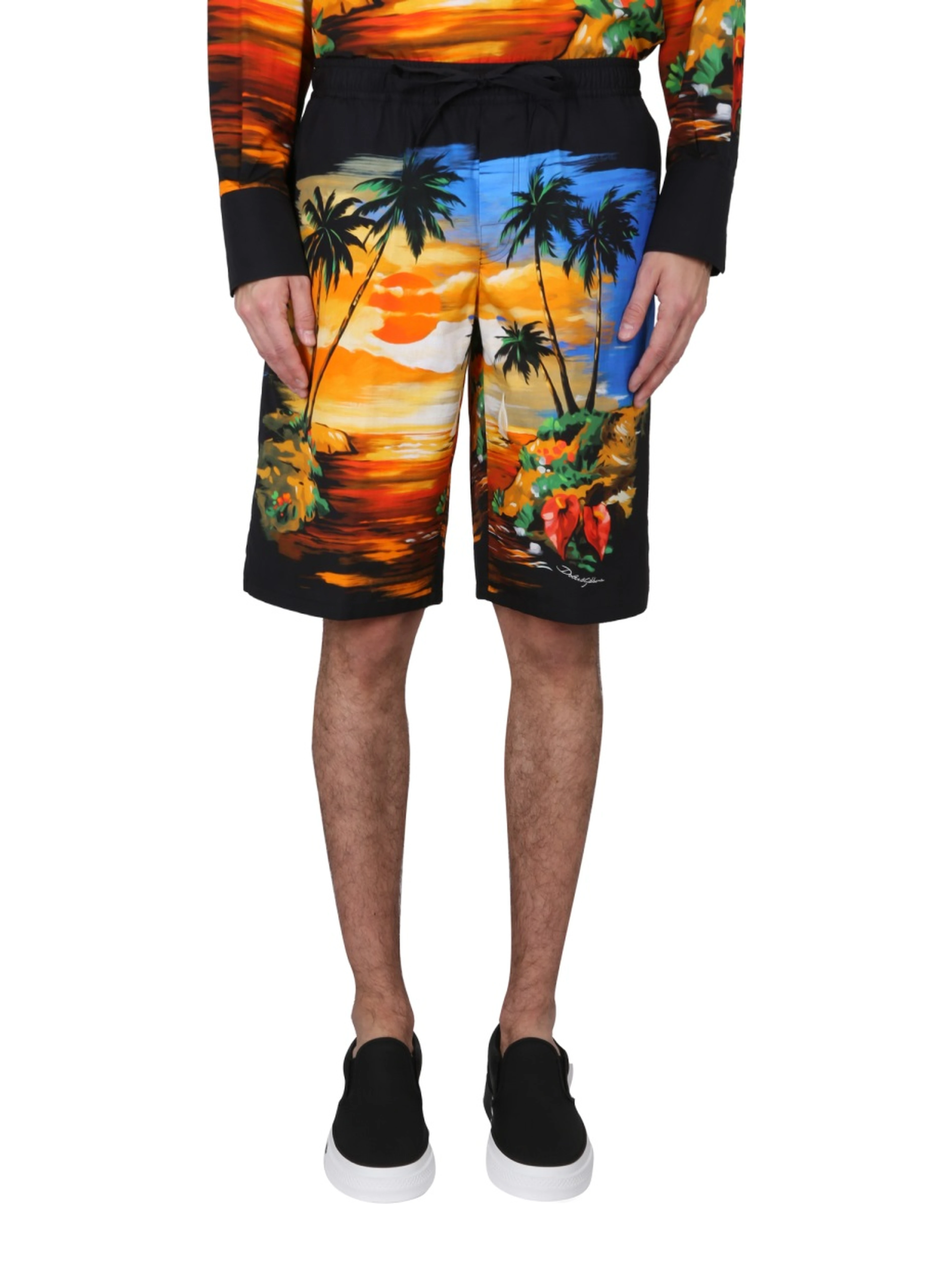BERMUDA SHORTS WITH HAWAII PRINT
