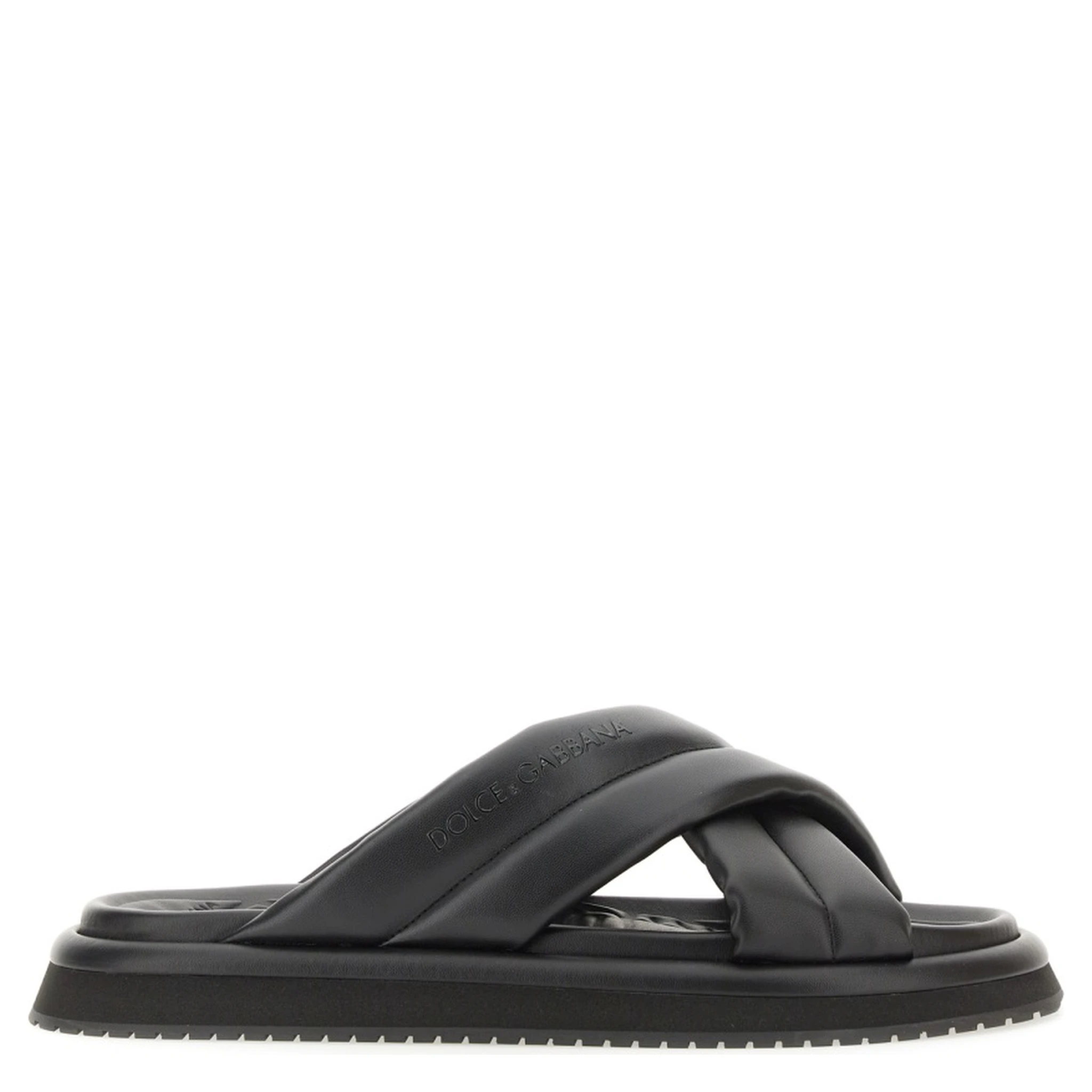 NAPPA EFFECT FABRIC SANDAL