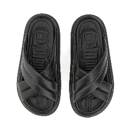 NAPPA EFFECT FABRIC SANDAL