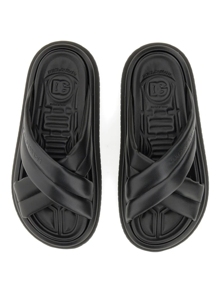 NAPPA EFFECT FABRIC SANDAL alternative