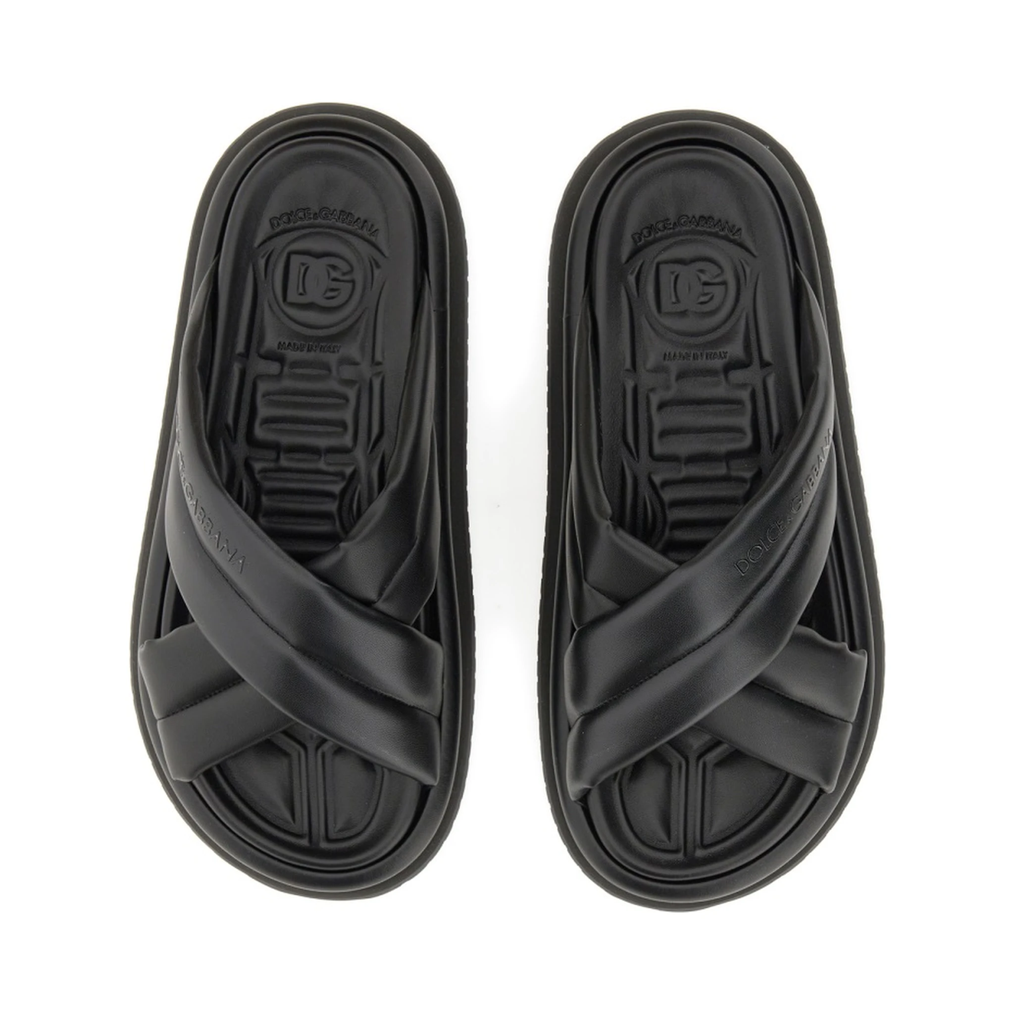 NAPPA EFFECT FABRIC SANDAL