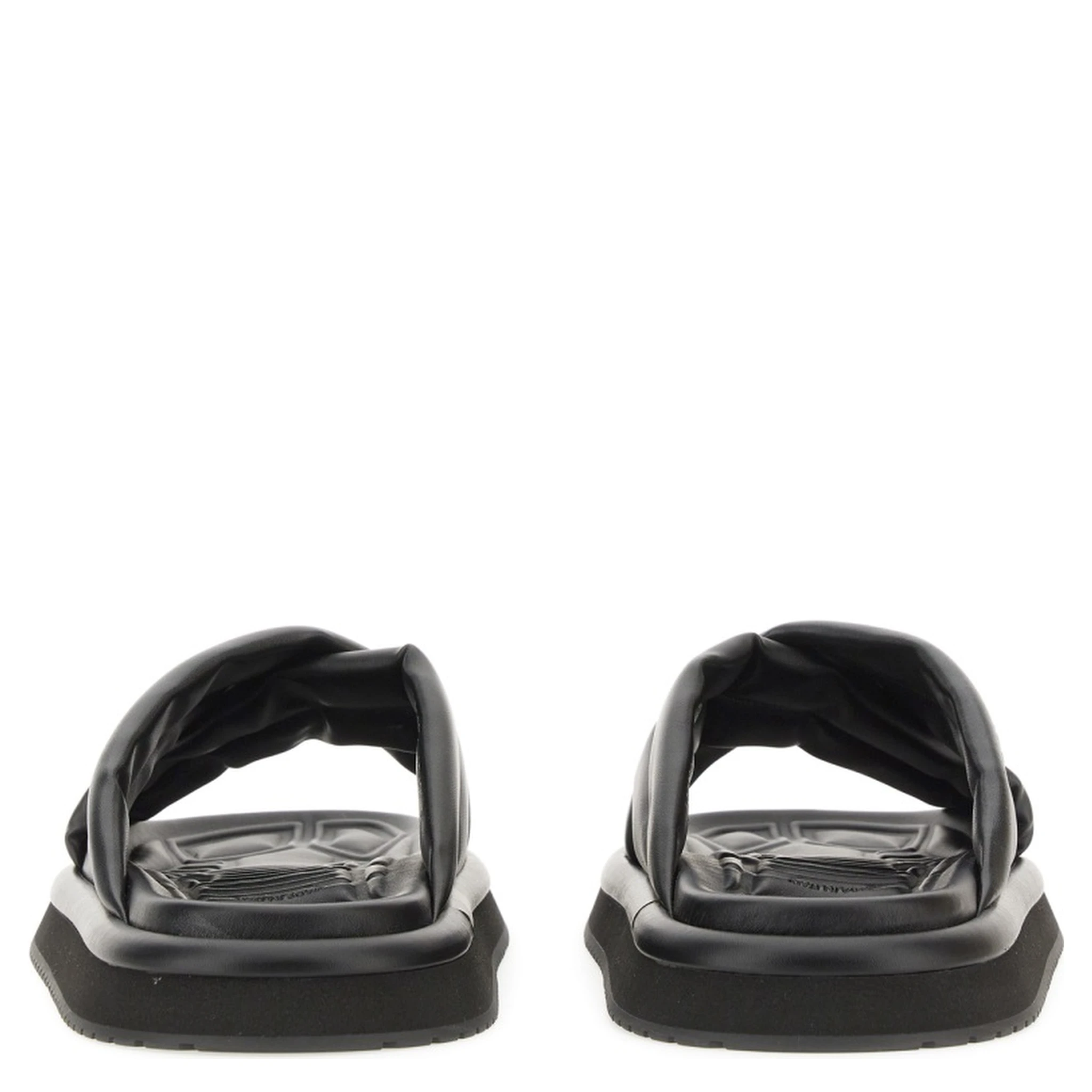 NAPPA EFFECT FABRIC SANDAL