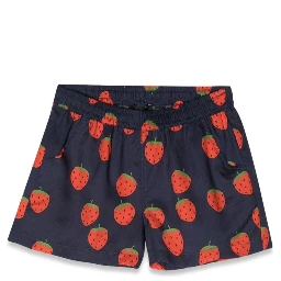 allover strawberries shorts