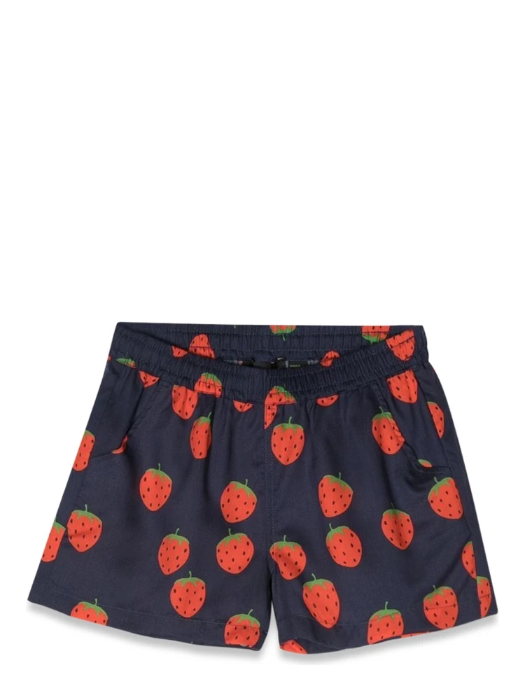 allover strawberries shorts