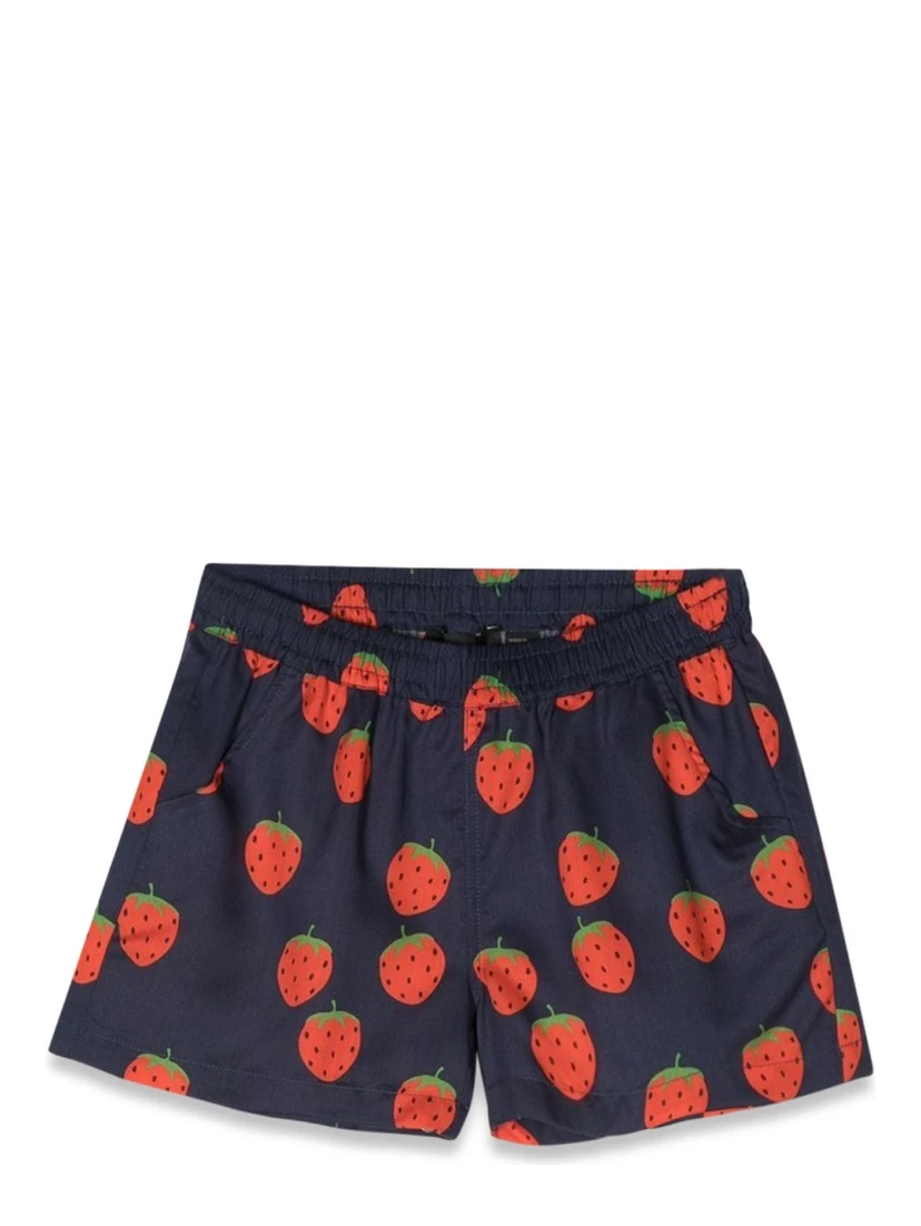 allover strawberries shorts