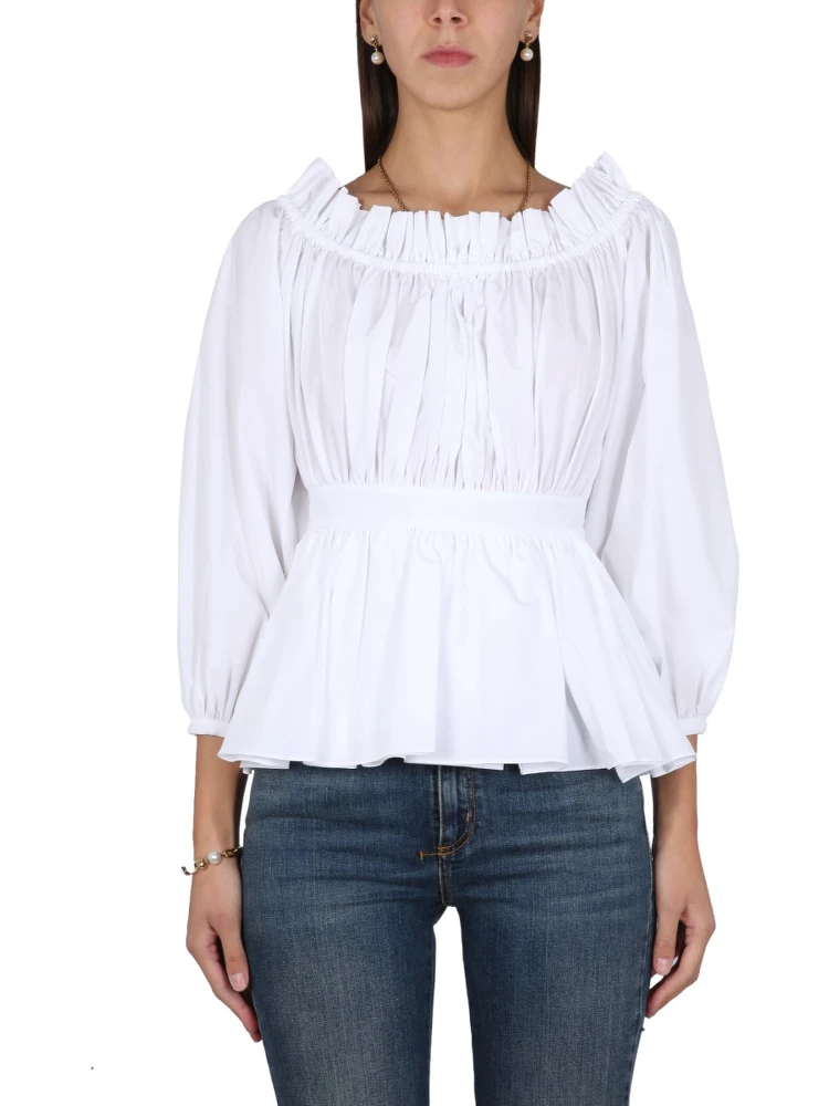 COTTON POPLIN TOP
