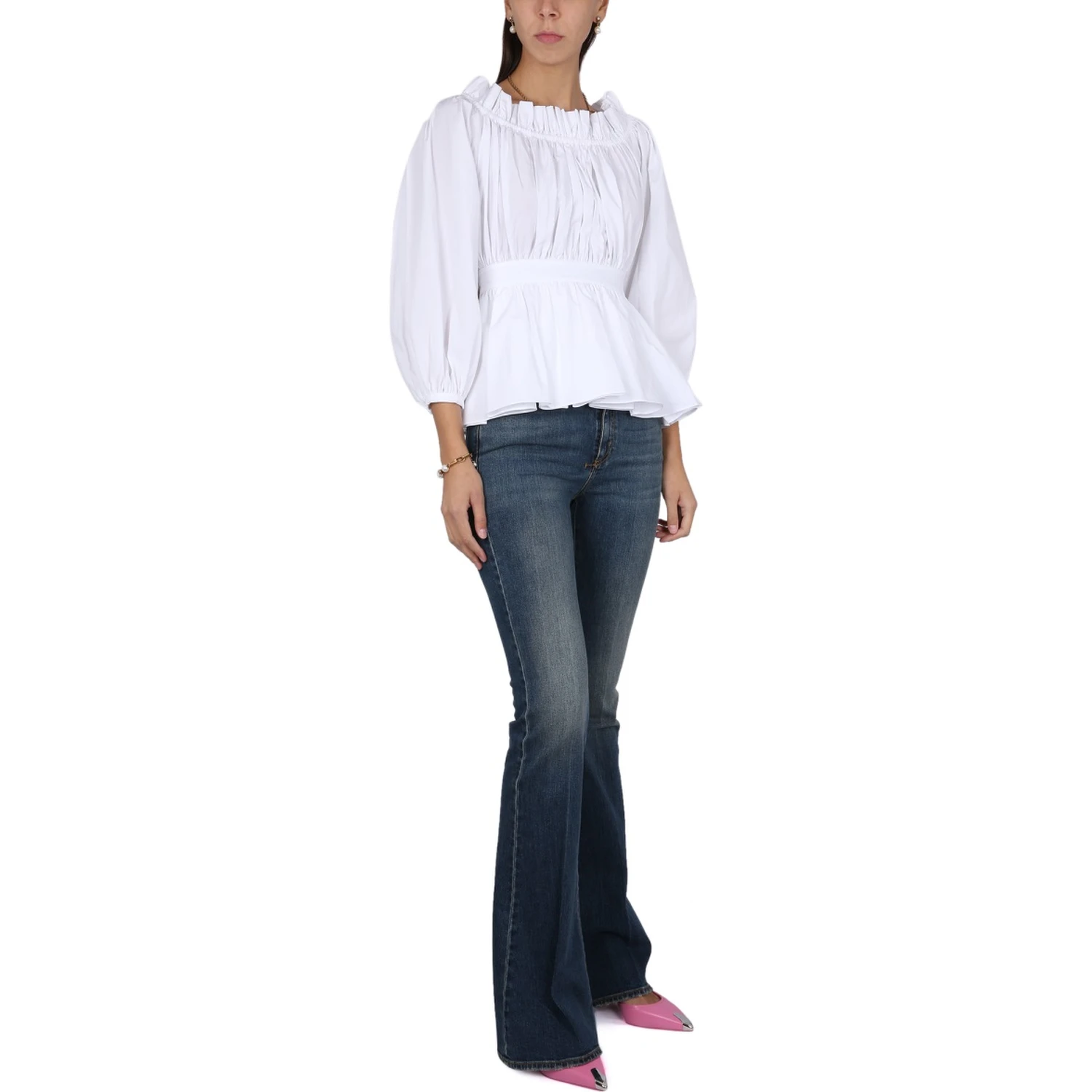 COTTON POPLIN TOP
