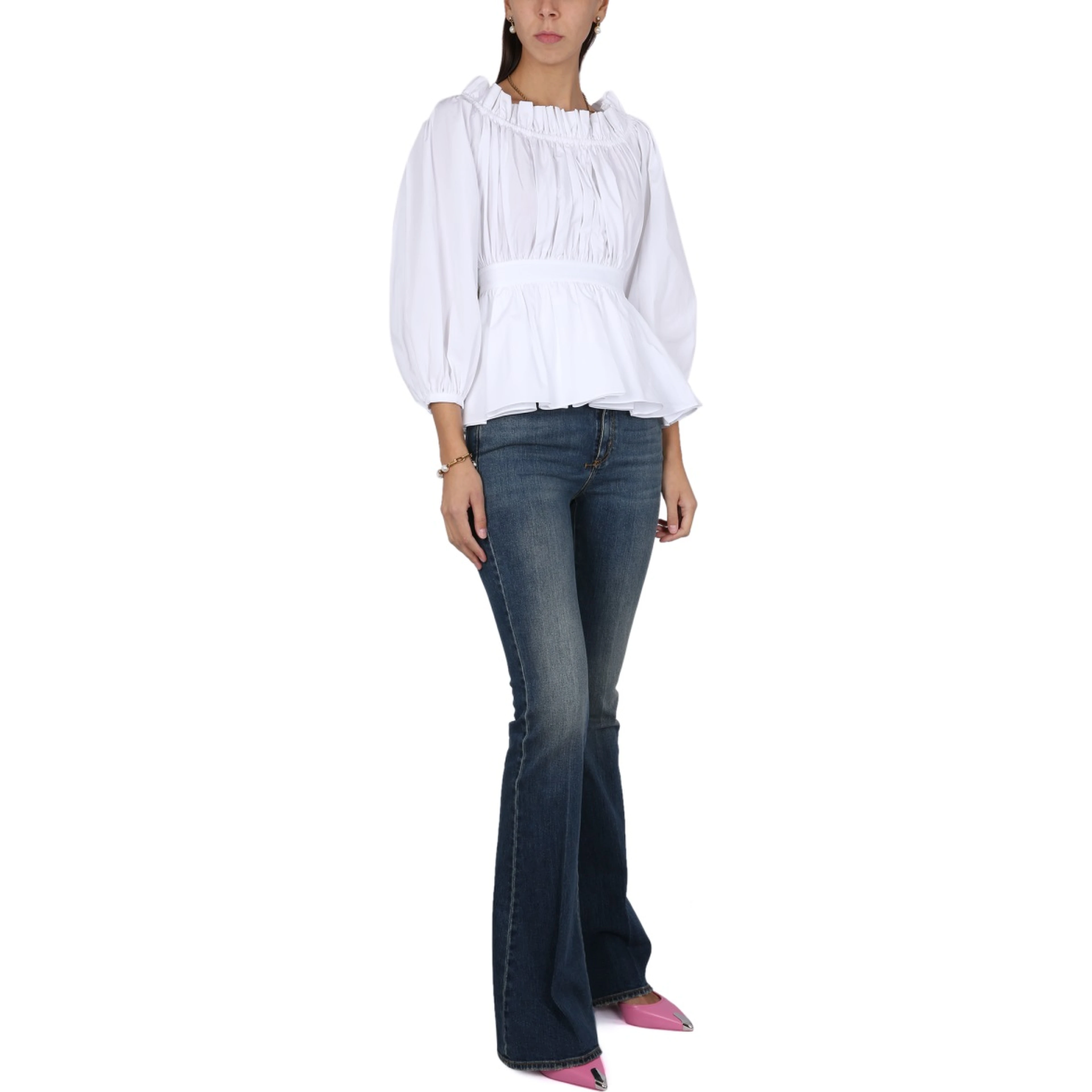 COTTON POPLIN TOP