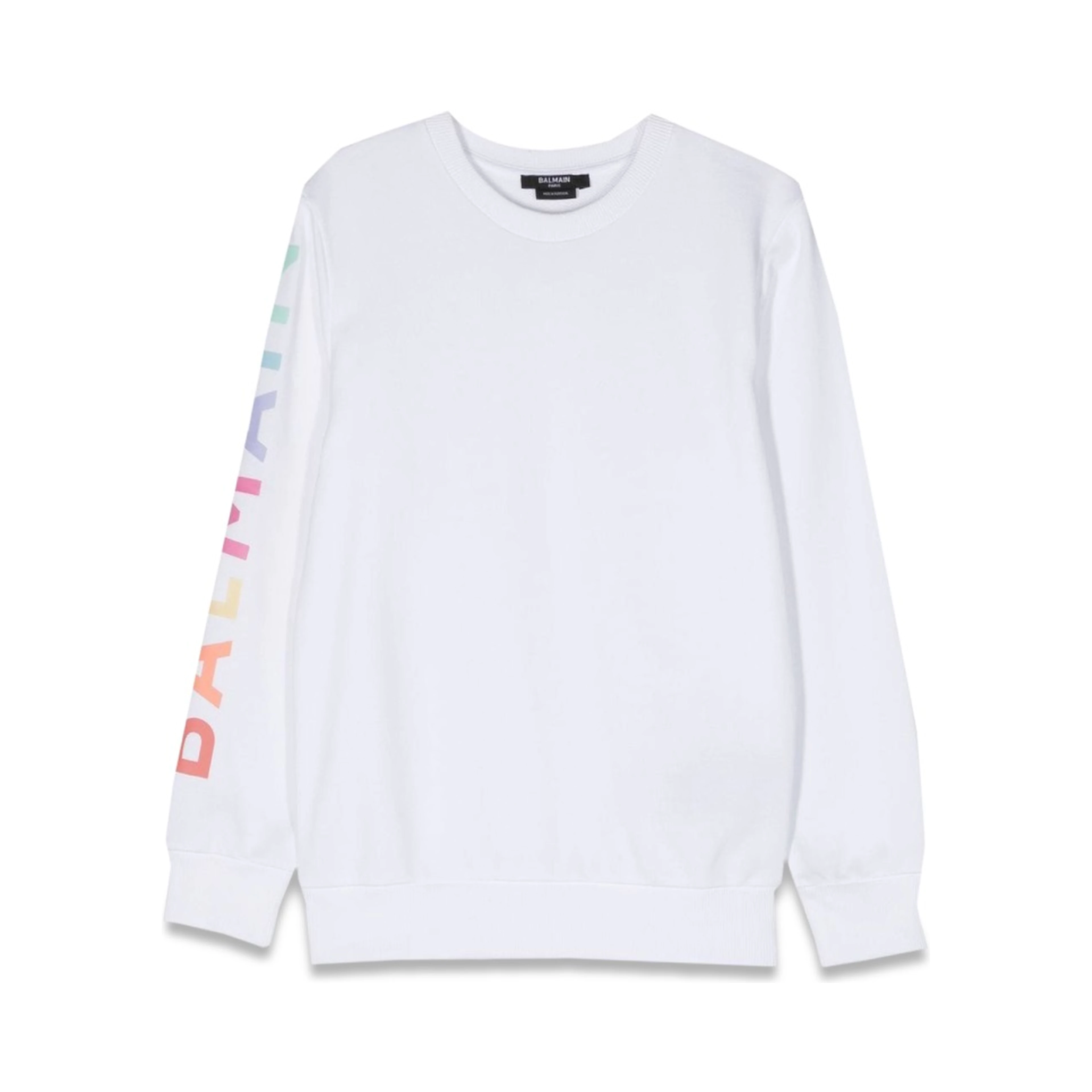 sweatshirt crewneck logo on sleeve