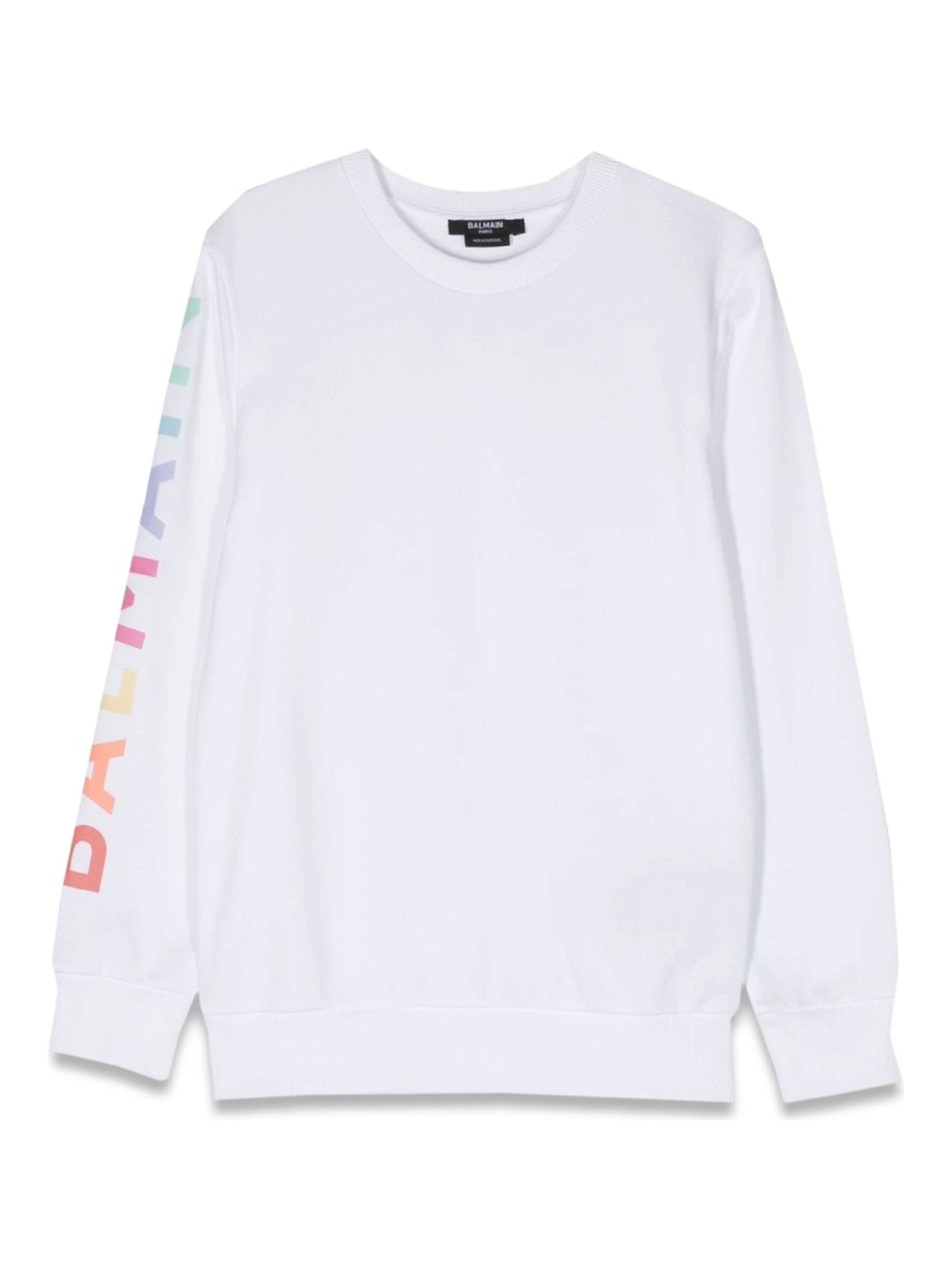 sweatshirt crewneck logo on sleeve