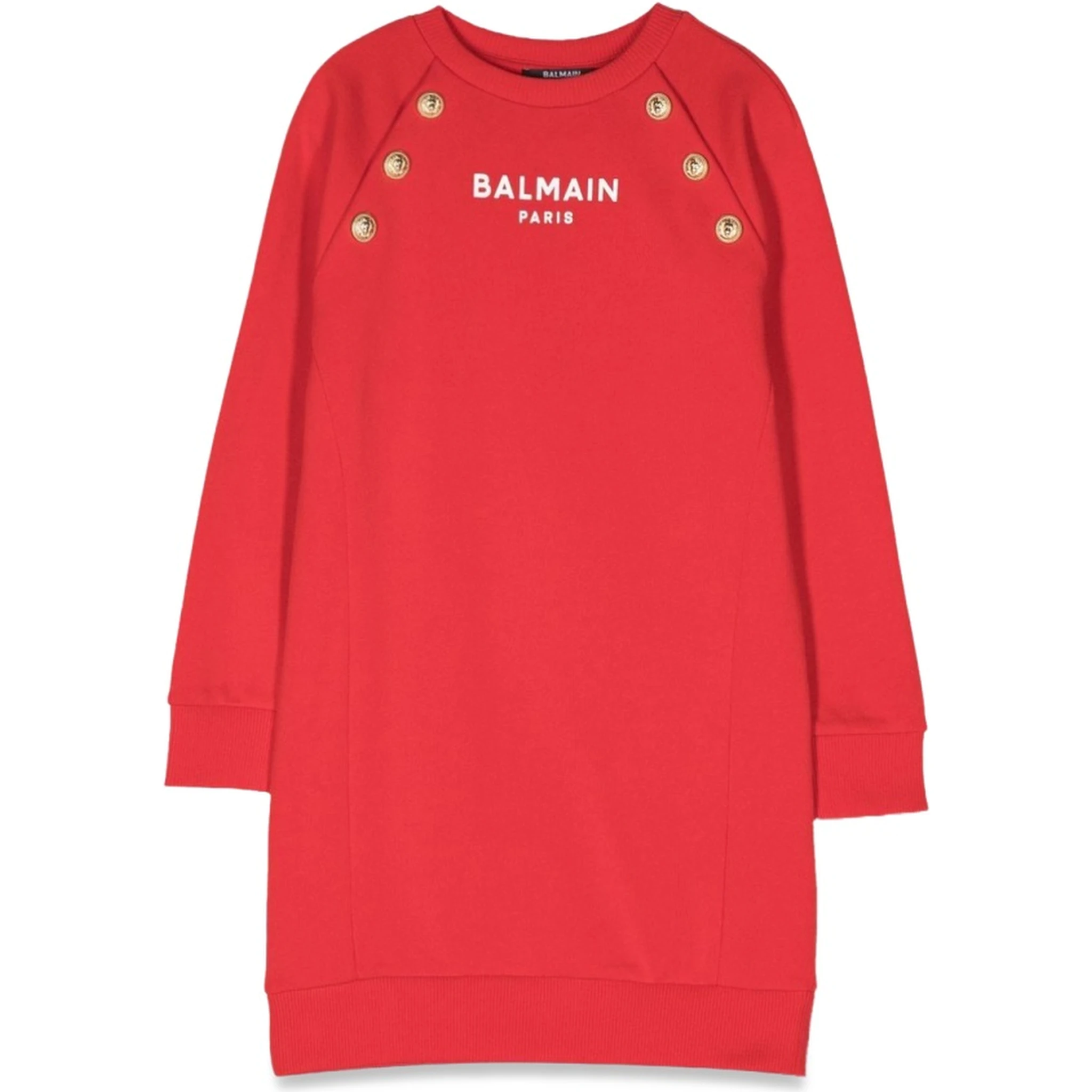 ml sweatshirt dress logo and buttons