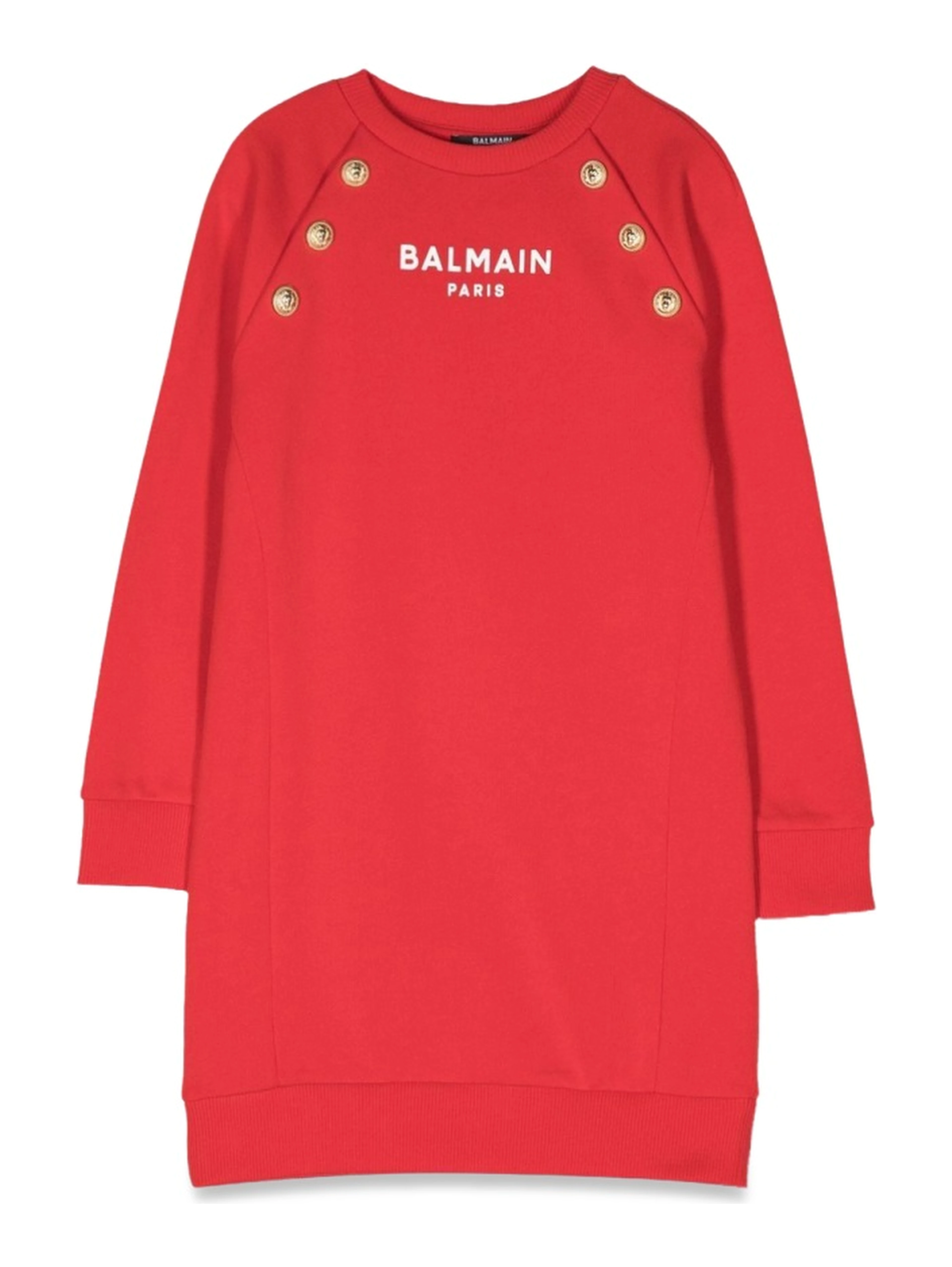 ml sweatshirt dress logo and buttons