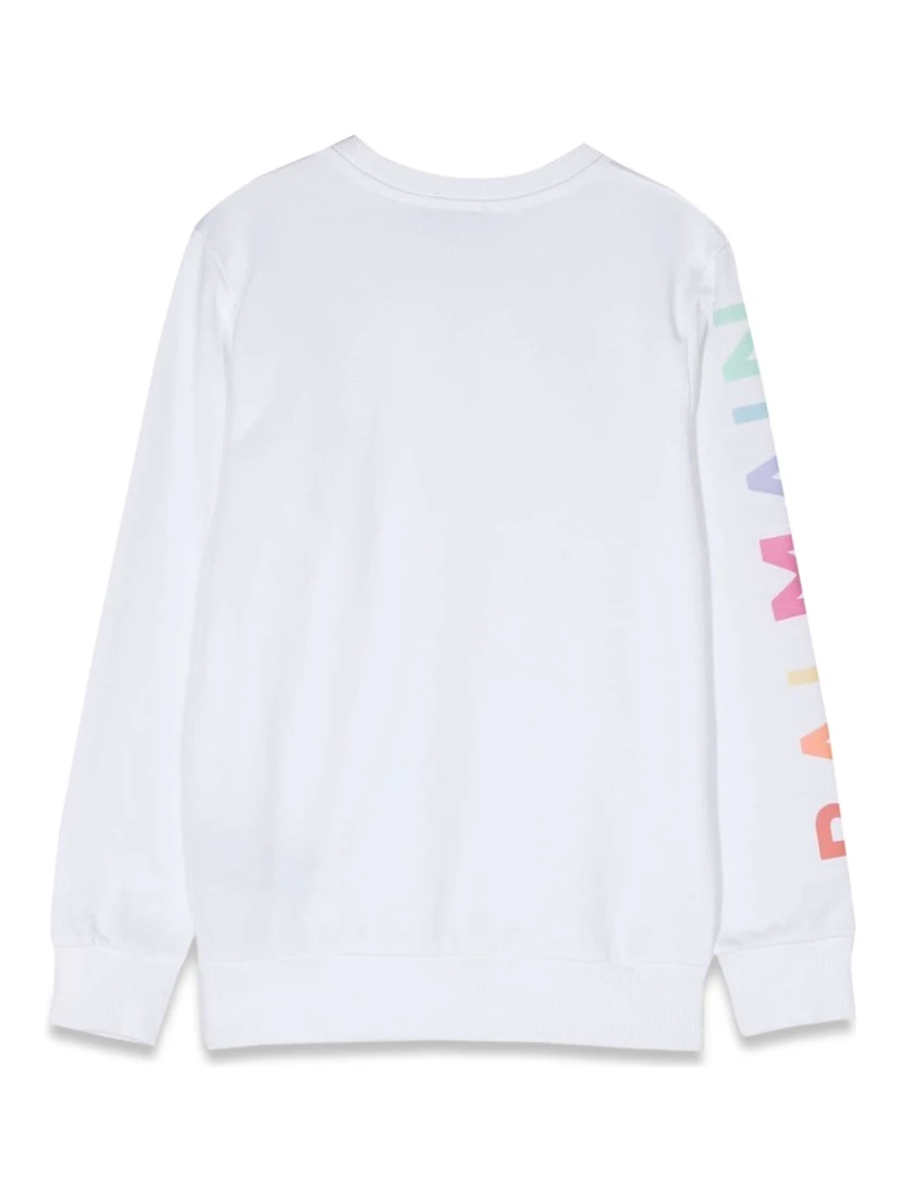 sweatshirt crewneck logo on sleeve