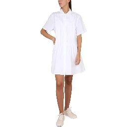 PLEATED CHEMISE DRESS