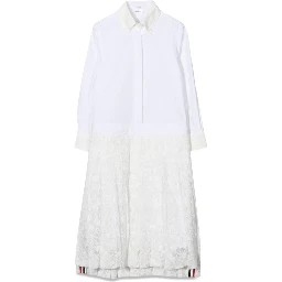 pleated bottom shirtdress