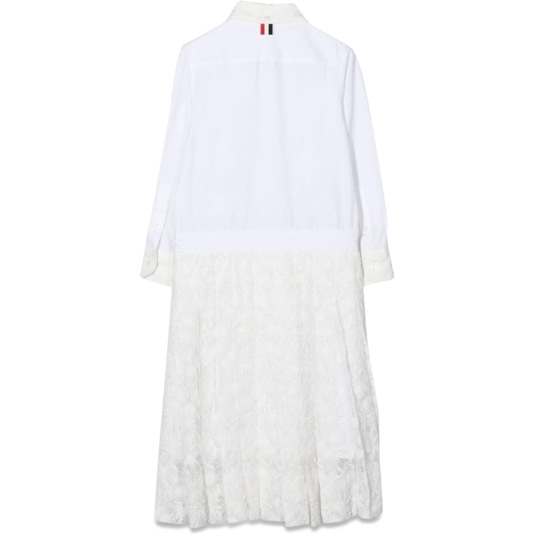 pleated bottom shirtdress
