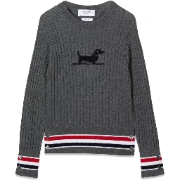 baby cable crewneck pullover