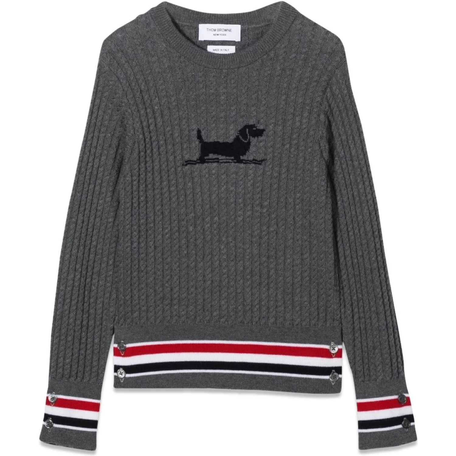 baby cable crewneck pullover