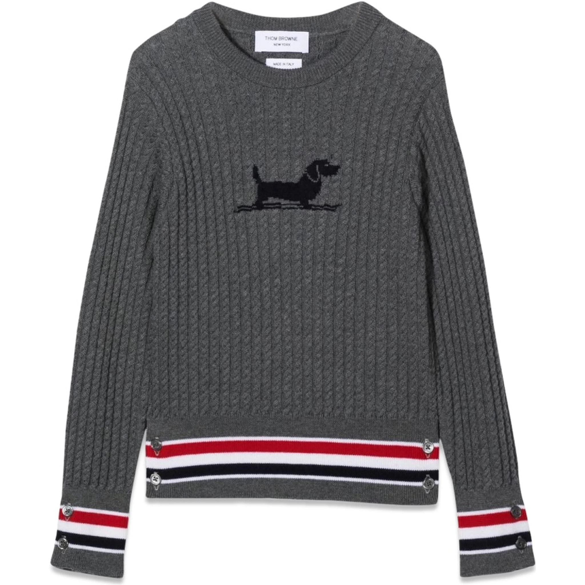 baby cable crewneck pullover