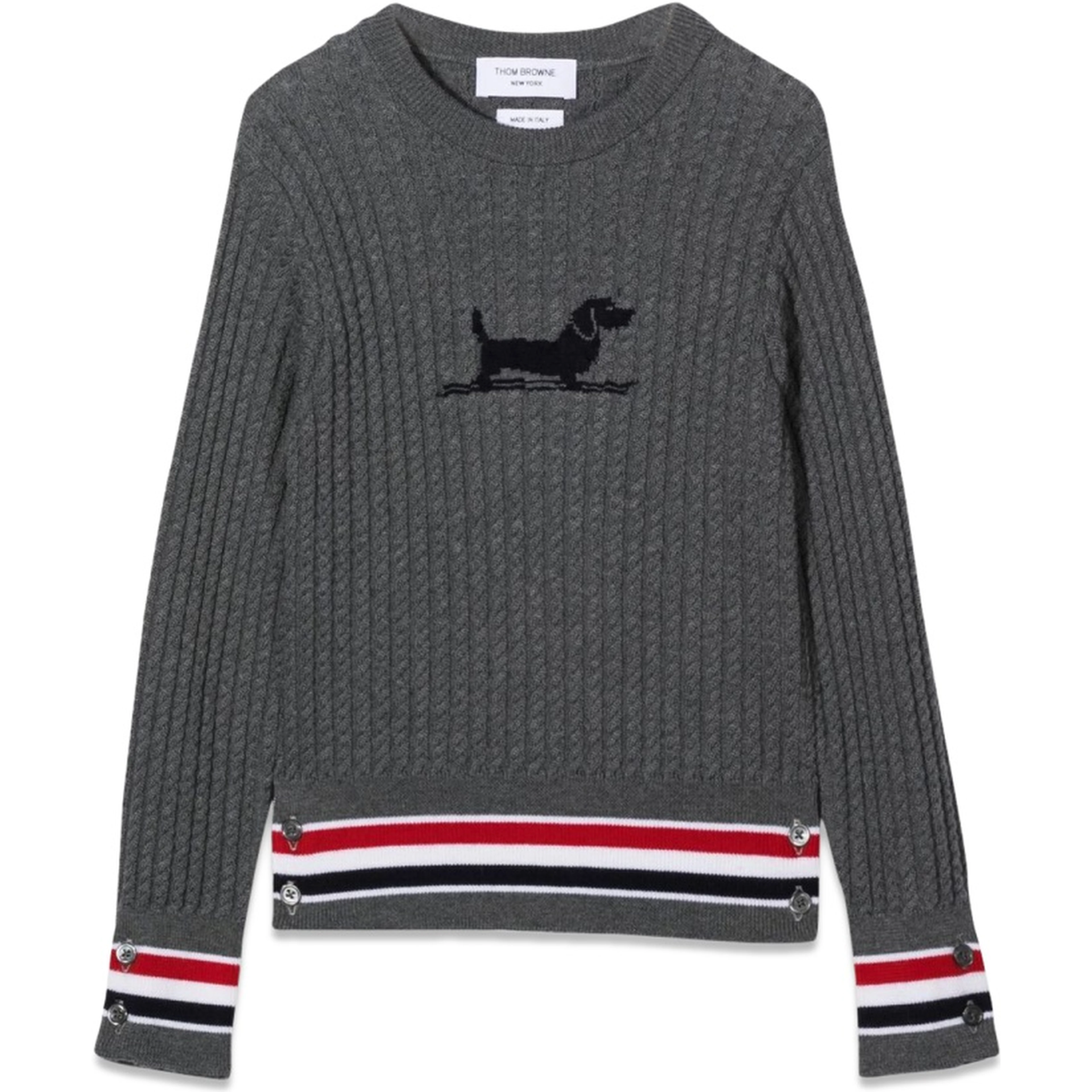 baby cable crewneck pullover