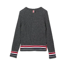 baby cable crewneck pullover