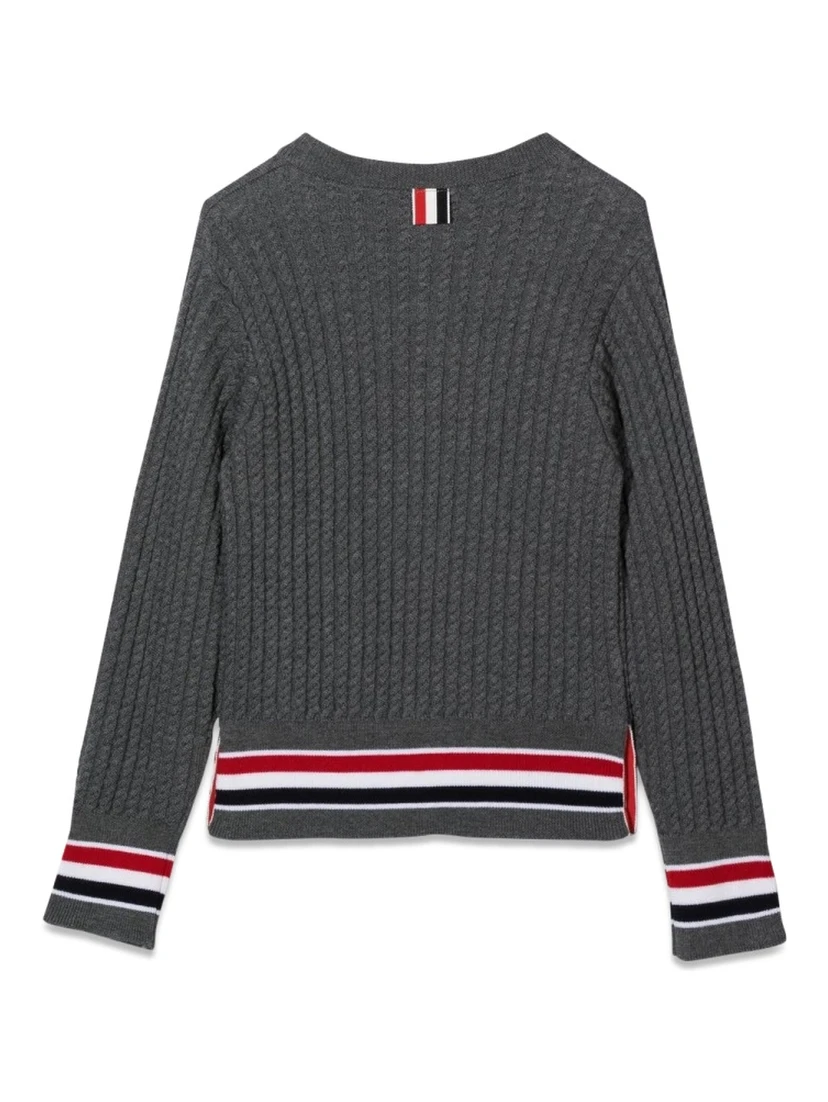 baby cable crewneck pullover